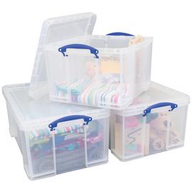 Really Useful 2 x 64 Litre 1 x 42 Litre Storage Boxes Pack