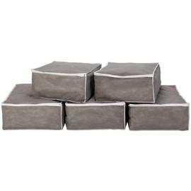Argos Home Pack of 5 Bumper Value Blanket Bags - Grey