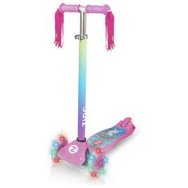 Zinc Light Up Safari Unicorn Scooter