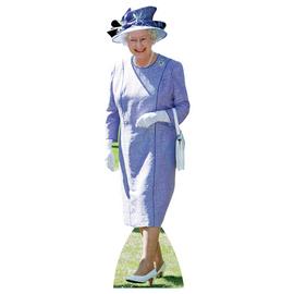 Star Cutouts Queen Elizabeth 2 Lilac Cardboard Cutout