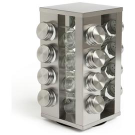 Habitat 16 Jar Stainless Steel Revolving Spice Rack