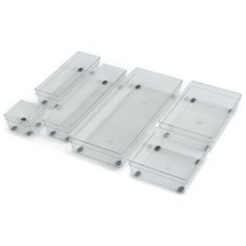 Argos Home Set of 6 Drawer Organiser - Clear