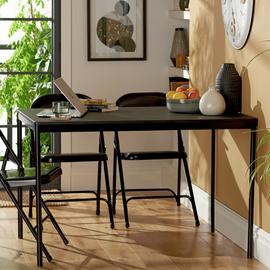 Argos Home Stella Metal 6 Seater Dining Table - Black