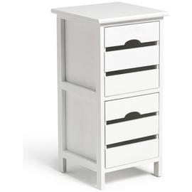 Habitat 2 Drawer Crate Storage Unit - White