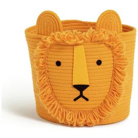 Habitat Lion Rope Kids Storage Basket - Yellow