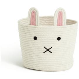 Habitat Bunny Rope Kids Storage Basket - Cream