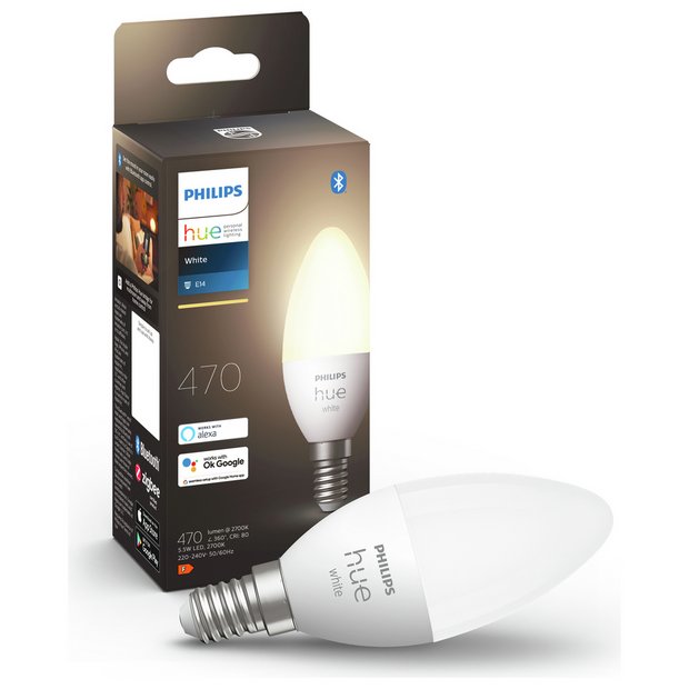 Philips Hue candle bulb White filament E14 4.5 W