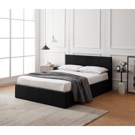 Argos Home Lavendon Small Double Side Open Ottoman Bed-Black