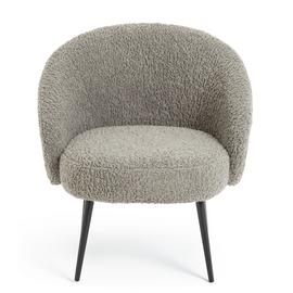 Habitat Ash Boucle Accent Chair - Grey