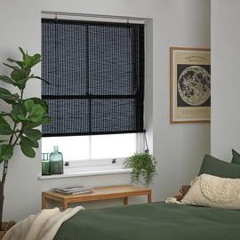 Habitat Bamboo Black Roller Blind