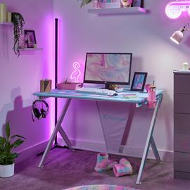 X Rocker Arteon Gaming Desk - Bubblegum Edition