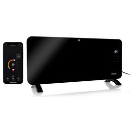 Princess 2kW Smart Glass Panel Heater - Black