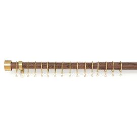 Argos Home Walnut Extendable Curtain Pole - 110cm - 300cm