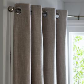Habitat Linen Look Blackout Eyelet Curtain