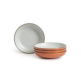 Habitat Speckle 4 Piece Stoneware Pasta Bowl - Rust