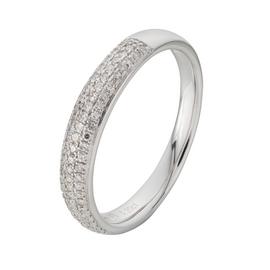Revere 9ct White Gold 0.20ct Diamond Wedding Band Ring - N