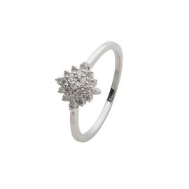 Revere 9ct White Gold 0.25ct Diamond Cluster Ring