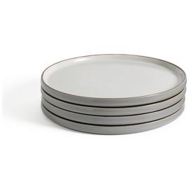 Habitat Speckle 4 Piece Stoneware Dinner Plate - Grey