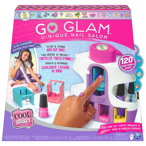 Kit Pintura de UNHAS GO GLAM Nail Stamper + Midnight GLOW + Sweet