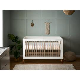 Obaby Maya Cot Bed - White with Natural