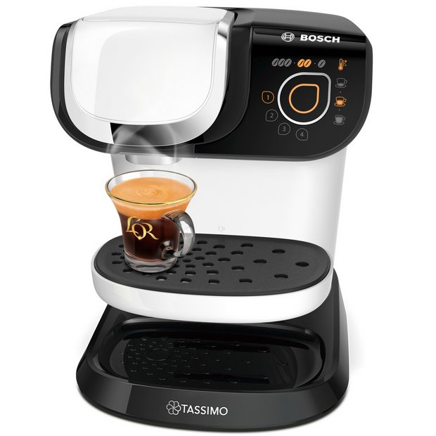 White tassimo coffee clearance machine