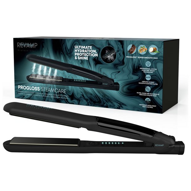 Buy Revamp ST-1600-GB Progloss Steamcare Hair Straightener | Hair  straighteners | Argos