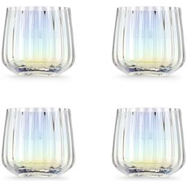 Habitat Iridescent Lustre Set of 4 Fluted Tumblers