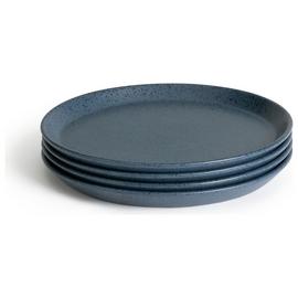 Habitat Addison 4 Piece Stoneware Side Plate - Blue