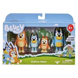 Bluey Character Figures Bluey & Family - 4 Pack