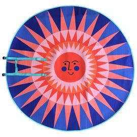 Home Abstract Play Sunshine Round Fleece Picnic Blanket