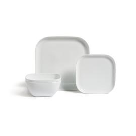 Habitat Riko Square 12 Piece Dinner Set - White