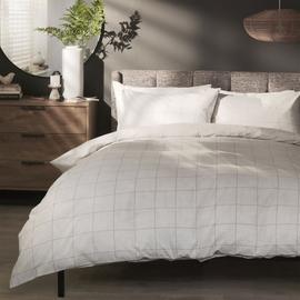 Habitat Country Grid Grey Bedding Set