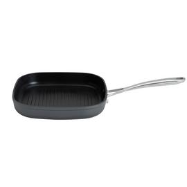 Habitat 24cm Hard Anodised Aluminium Grill Pan - Black