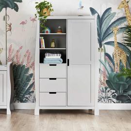Obaby Stamford Double Wardrobe - Warm Grey