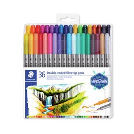 Staedtler Double Ended Fiber Tip Pens - Pack of 36