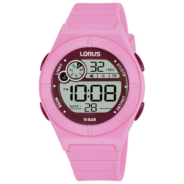 Kids pink deals digital watch