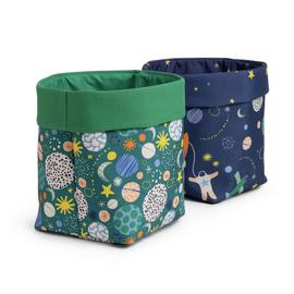 Habitat Pack of 2 Space Kids Storage Bags - Multicolour