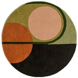 Habitat Geometric Round Wool Cut Pile Rug - 120cm