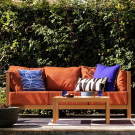 Habitat Koral 5 Seater Wooden Garden Sofa Set - Light Wood
