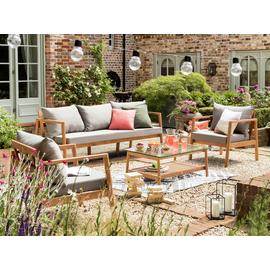 Habitat Hanson 5 Seater Wooden Garden Sofa Set - Grey