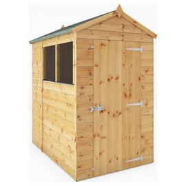 Mercia Shiplap 2 Glazed Windows Apex Shed - 6 x 4ft