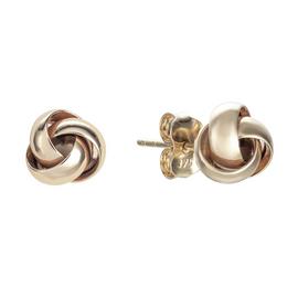 Revere 9ct Yellow Gold Knot Stud Earrings