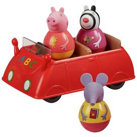 Peppa Pig Weebles Push Along Wobbily Car