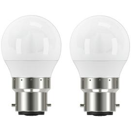 Argos Home 4.2W LED Mini Globe BC Light Bulb - 2 Pack