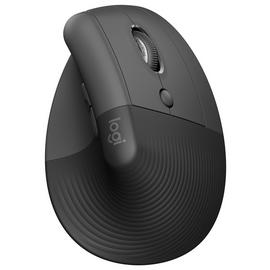 Logitech Lift Vertical Ergonomic Wireless Mouse - Black