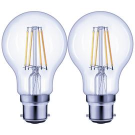 Argos Home 7.8W LED BC Light Bulb - 2 Pack