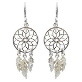 Revere Sterling Silver Dreamcatcher Drop Earrings