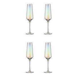 Habitat Iridescent Lustre Set of 4 Champagne Flute
