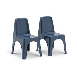 Bica Kids Set of 2 Navy Plastic Chairs