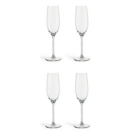 Habitat Portofino Set of 4 Champagne Flutes